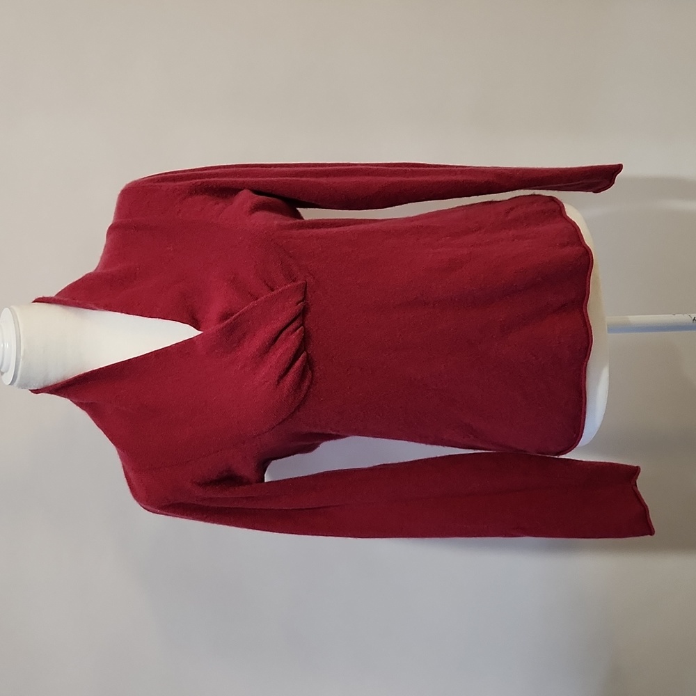 Garnet Hill cashmere v-neck sweater